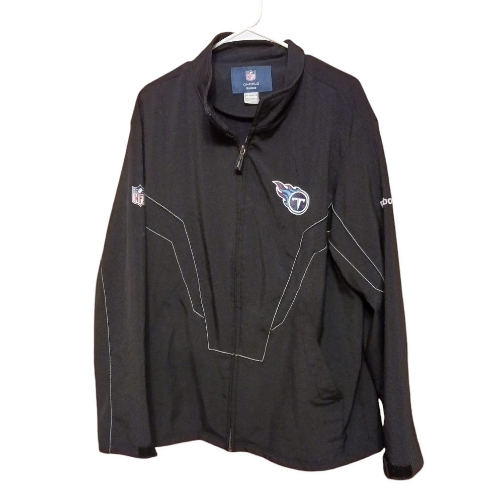 Reebok Tennessee Titans On Field Full Zip Men's Coat Jacket XL NFL Black